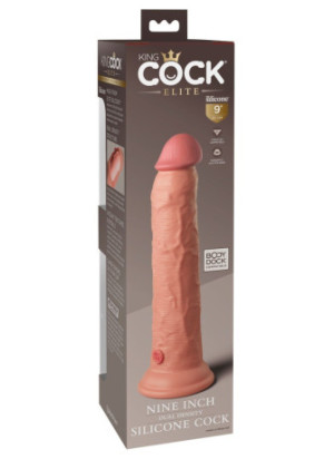 9" Dual Density Silicone Cock